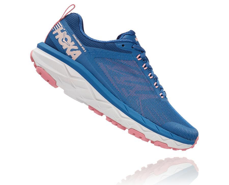 Hoka One One Trainers Womens Blue - Challenger ATR 5 - 36478IYFN